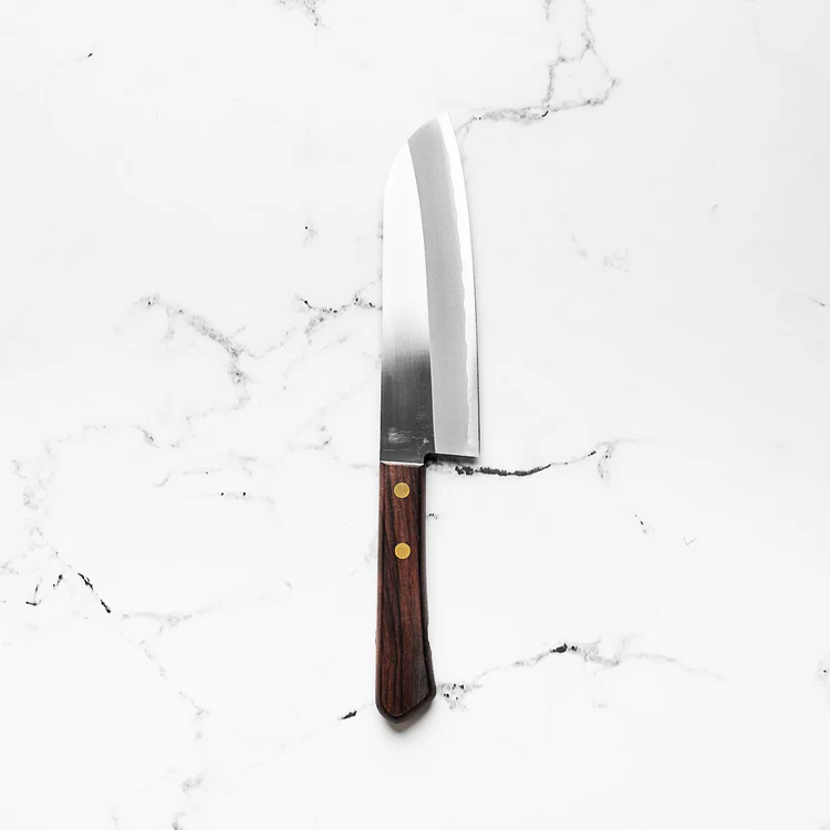 Shibamasa v5 brown santoku 180mm