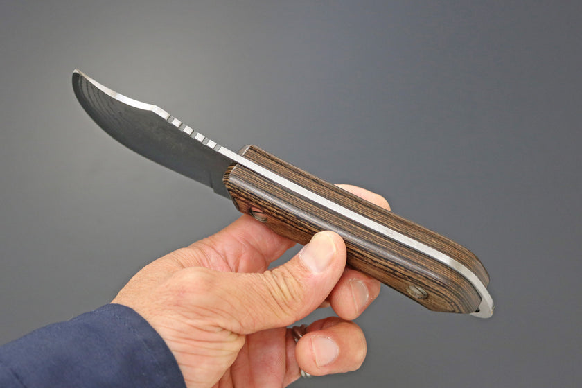 Pisau Outdoor Kanetsune Seki  Aogami#2 SESERAGI - Skinner