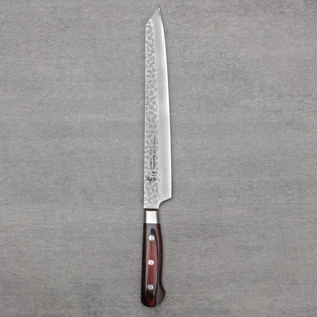 SAKAI TAKAYUKI 33-Layer Damascus Hammered Kengata 270mm