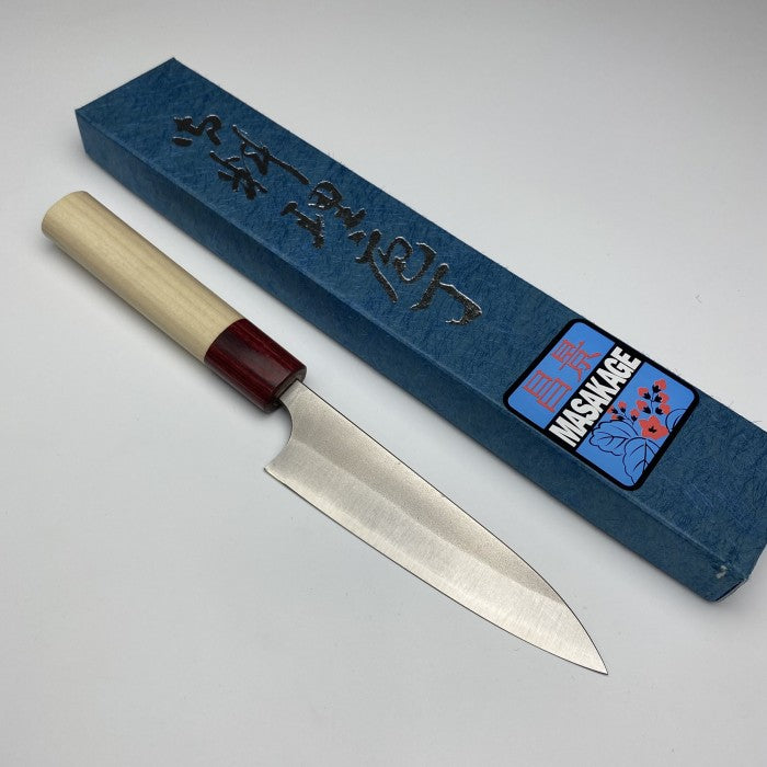 Japanese Artisan Knife Masakage Yuki Shirogami#2 S/S Clad Petty 120mm